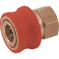NorthStar Pressure Washer Insulated Quick-Connect Coupler — 1/4in. NPT-F, 5000 PSI, 12.0 GPM, Brass, Model# 2100381P
