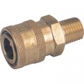 NorthStar Pressure Washer Quick Coupler — 1/4in. Male, 3000 PSI, Brass, Model# ND10002P
