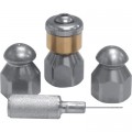 DTE Economy Sewer Jetting Nozzle Kit — 4-Pc., 1/4in.