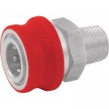 NorthStar Pressure Washer Insulated Quick-Connect Coupler — 3/8in. NPT-M, 5000 PSI, 12.0 GPM, Stainless Steel, Model# 2100388P